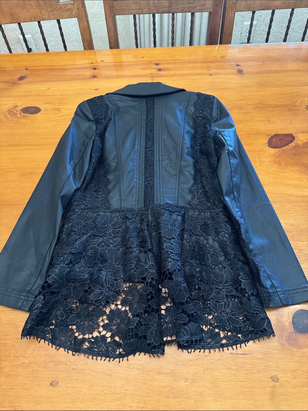 White House Black Market Lace Trimmed Moto Jacket NWT Limited Edition - Picture 9 of 14